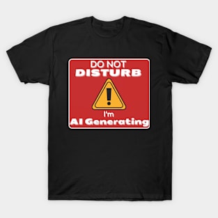 Do Not Disturb Im AI Generating T-Shirt
